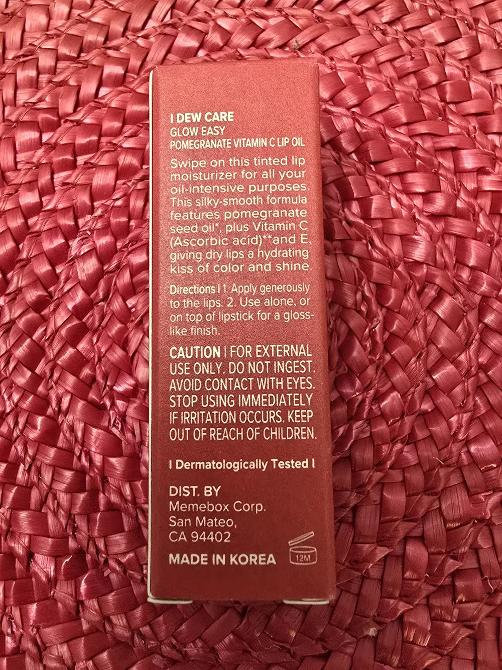 I Dew Care Glow Easy Pomegranate Vitamin C Lip Oil